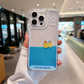 Floating Duck Liquid Phone Case for iPhone